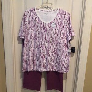 Bandolino pull on magenta Capri, sz 20W, NWT